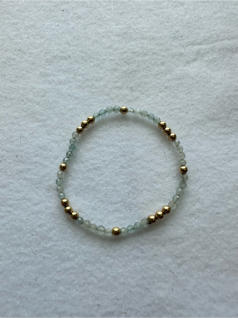 enewton 14k Gold Filled Gemstone Pearl Beaded Stretch Bracelet Stack of 8